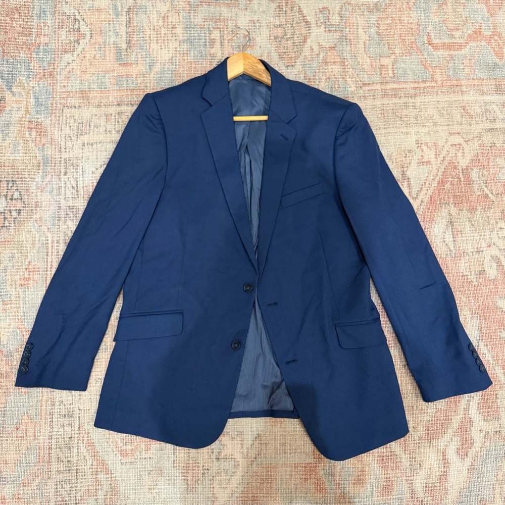 Mens Navy Sports Coat Jacket
